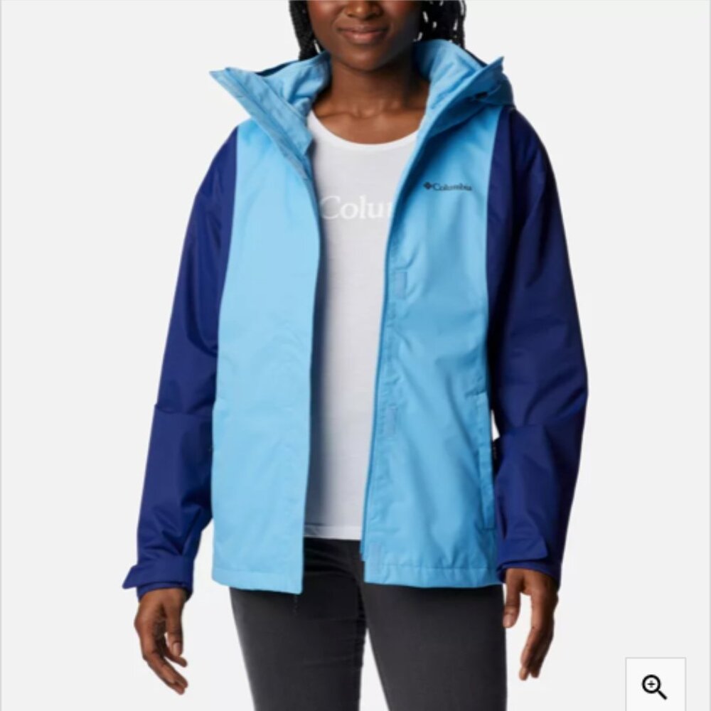 Columbia Women's Hikebound Interchange Blue Winter Jacket with Hood - Picture 3 of 13